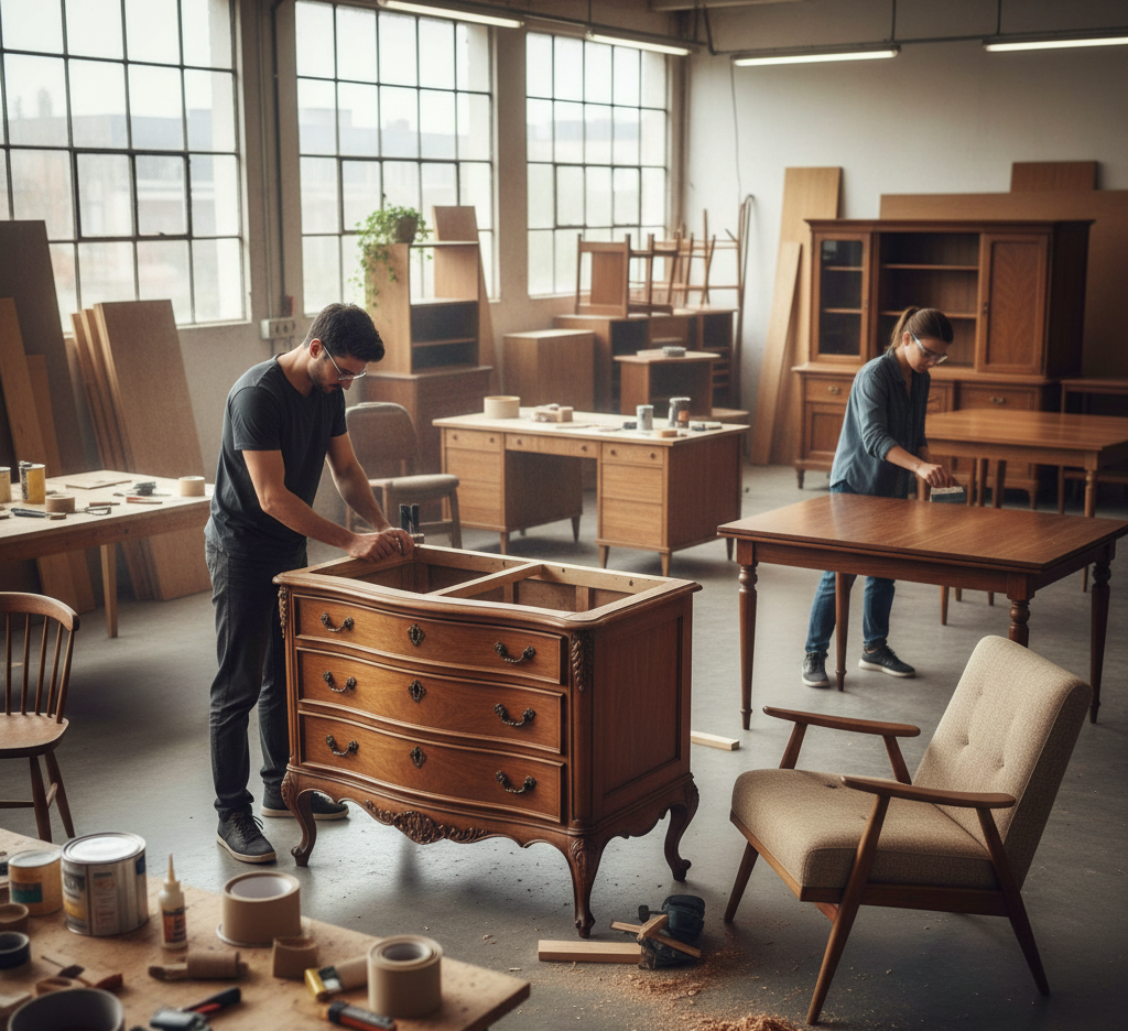 Furniture repair and restoration